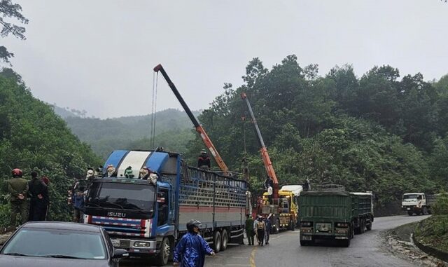 Quảng Bình: Xe tải chở bò mất lái đâm vào đồi, tài xế tử vong Quảng Bình: Xe tải chở bò mất lái đâm vào đồi, tài xế tử vong
